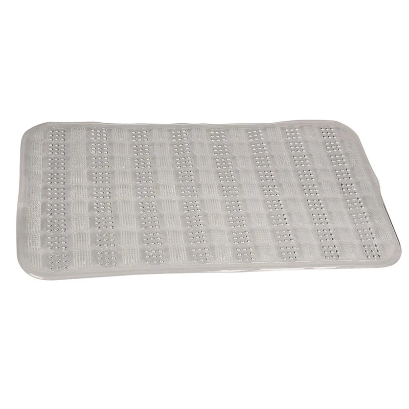 Neslīdošs vannas paklājiņš. 66×37 cm. pelēks