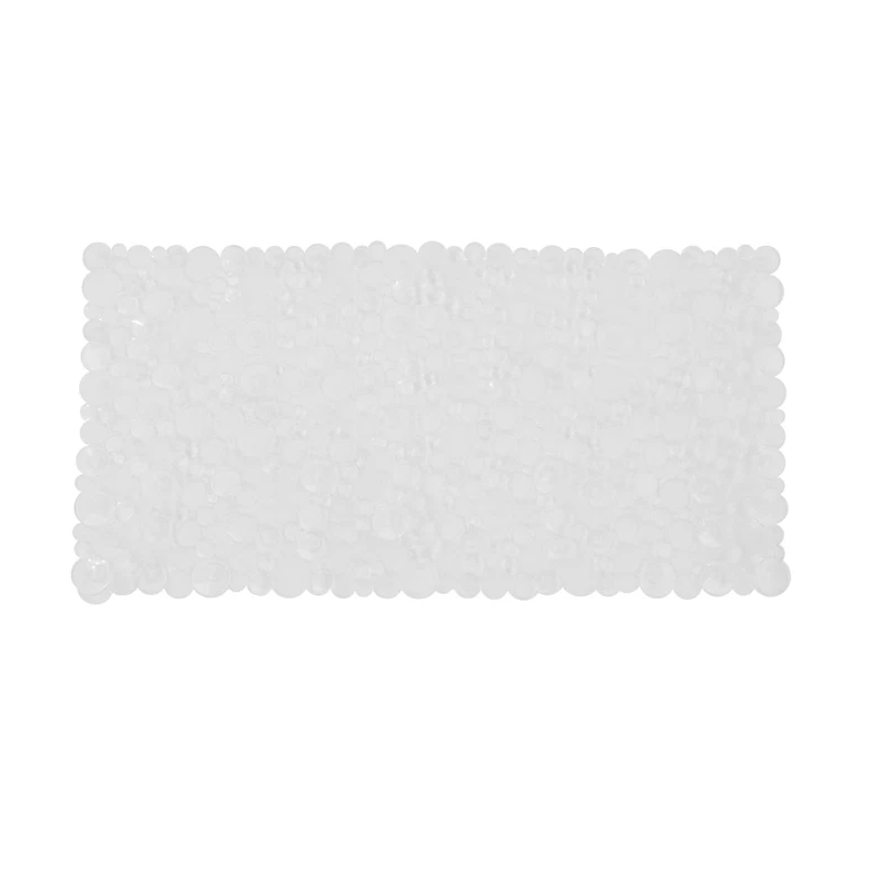 Neslīdošs vannas paklājiņš. 76×38.5 cm. caurspīdīgs