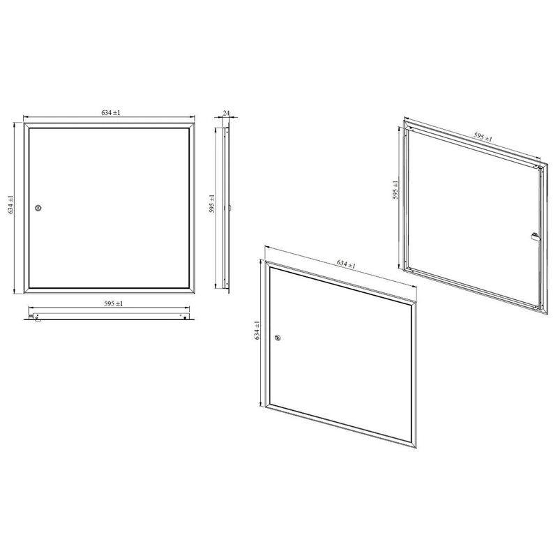 Durtiņas revīzijas 600x600 ar slēdzeni