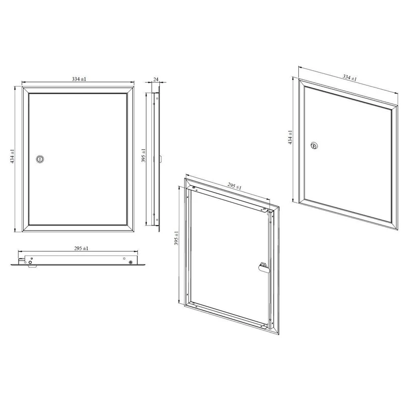 Durtiņas revīzijas 300x400 ar slēdzeni