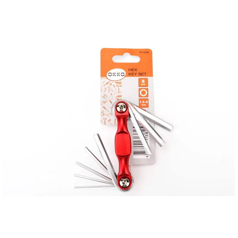 Skrūvgriežu kpl hex 8gab yf-70068