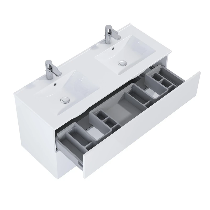 Komplekts ekoline 120 ar izlietni balts spīdīgs