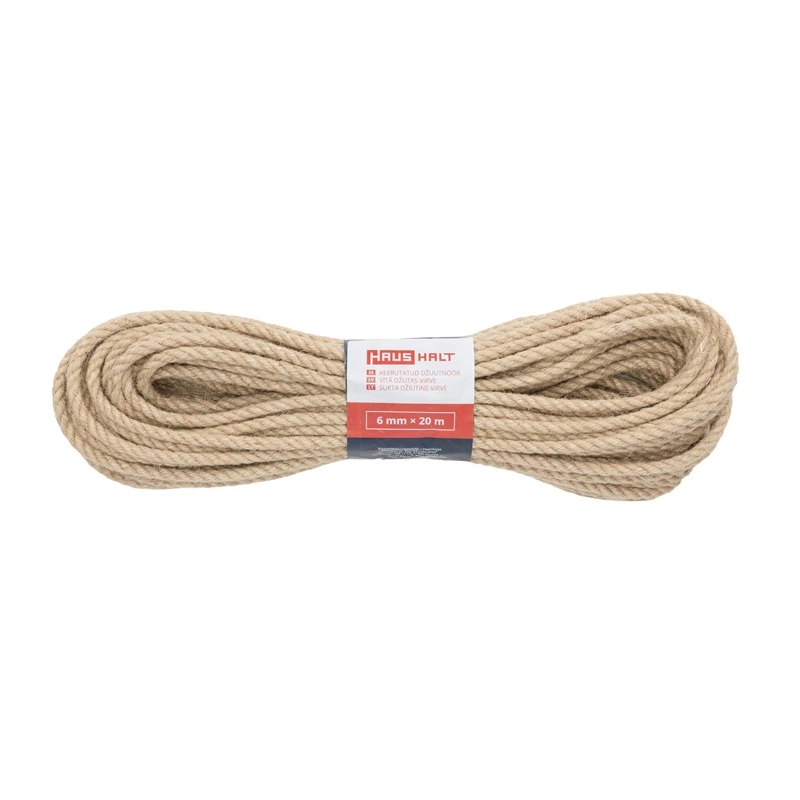 Aukla savīta džuta 6 mm 20 m