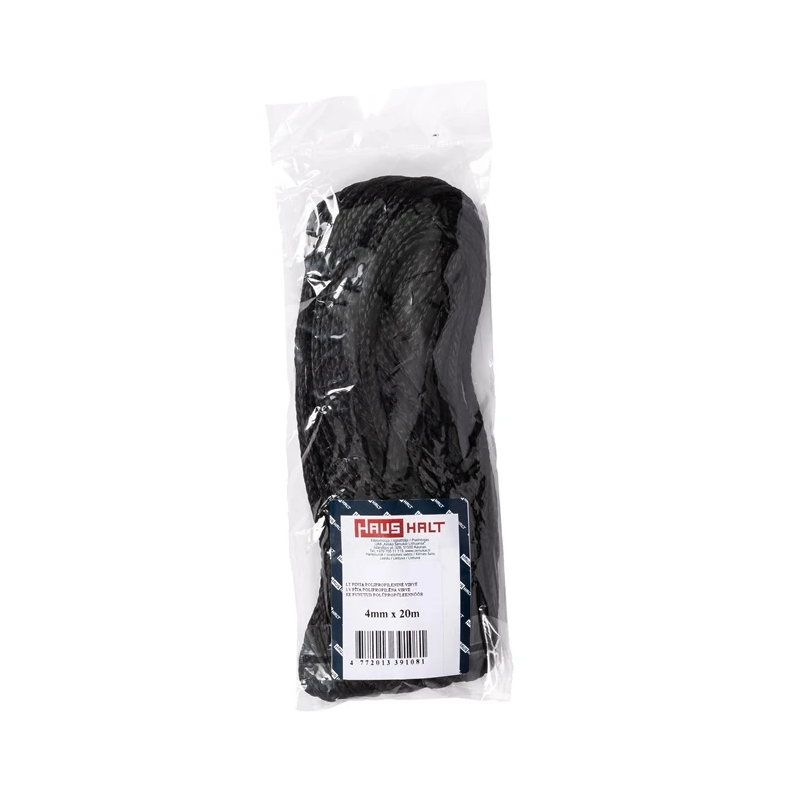 Aukla pīta 4mm 20m melna