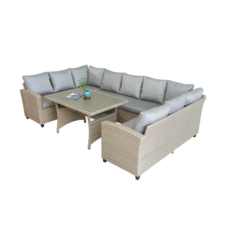 Komplekts mēbeļu stūra divāns + galds