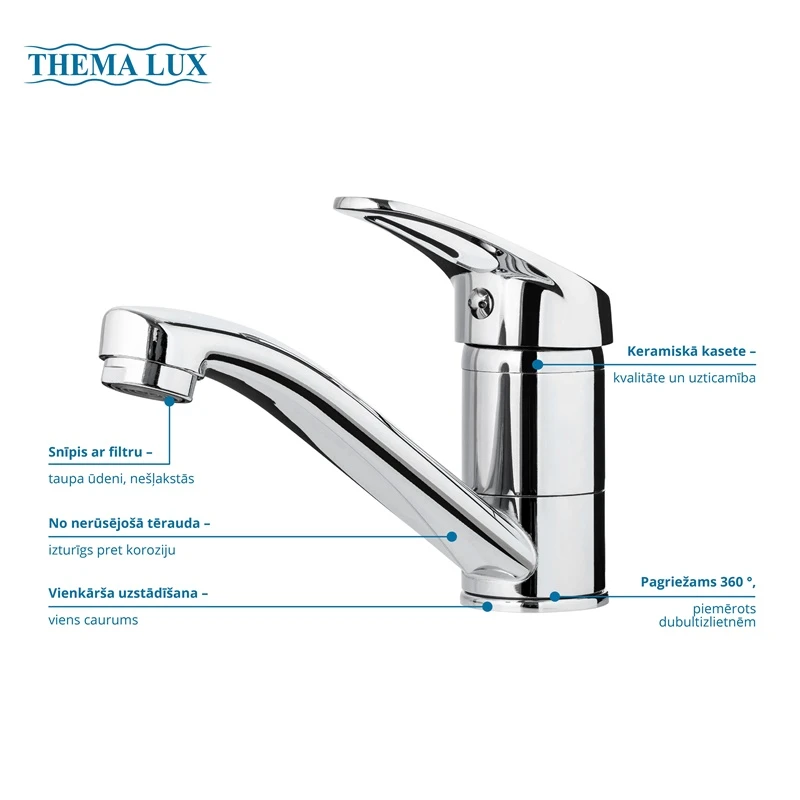 Maisītājs izlietnes l-1102 cinks