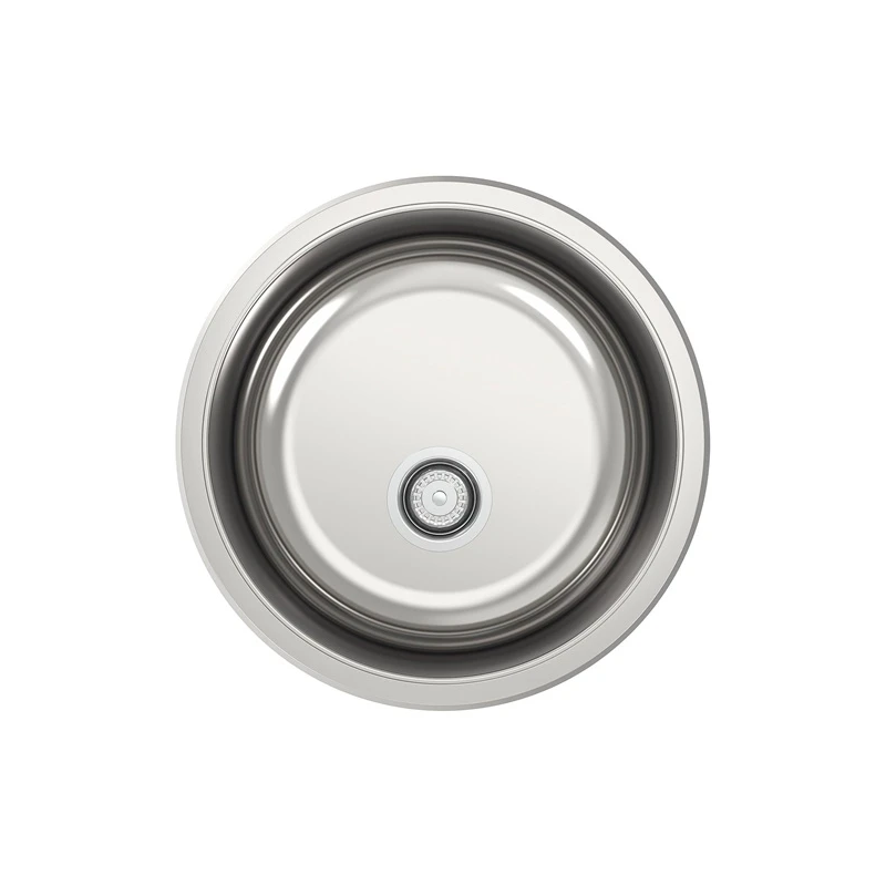 Izlietne nerūsējošā tērauda PL435x435x150 AS68 ar sifonu