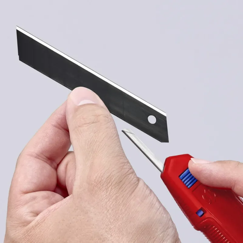 Peilis laužoma geležte18mm su ašmenų stabilizatoriumi, Cutix, Knipex