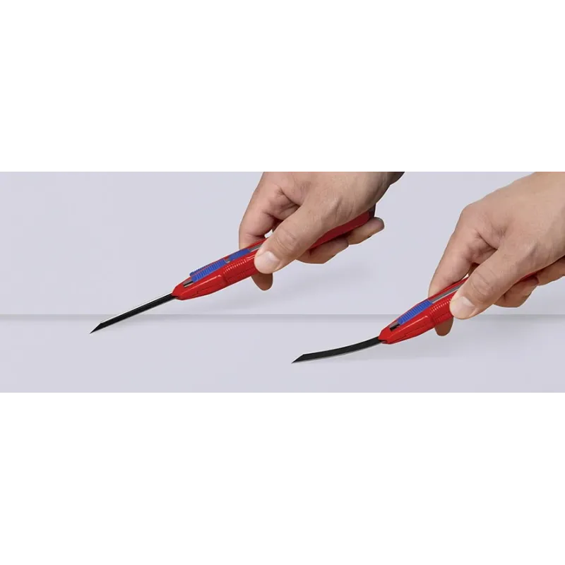 Peilis laužoma geležte18mm su ašmenų stabilizatoriumi, Cutix, Knipex