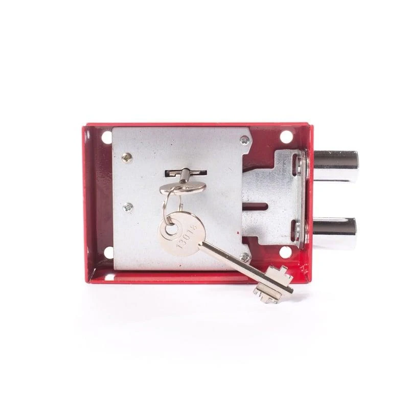 Seifa slēdzene sarkana 2 atslēgas 122.5x