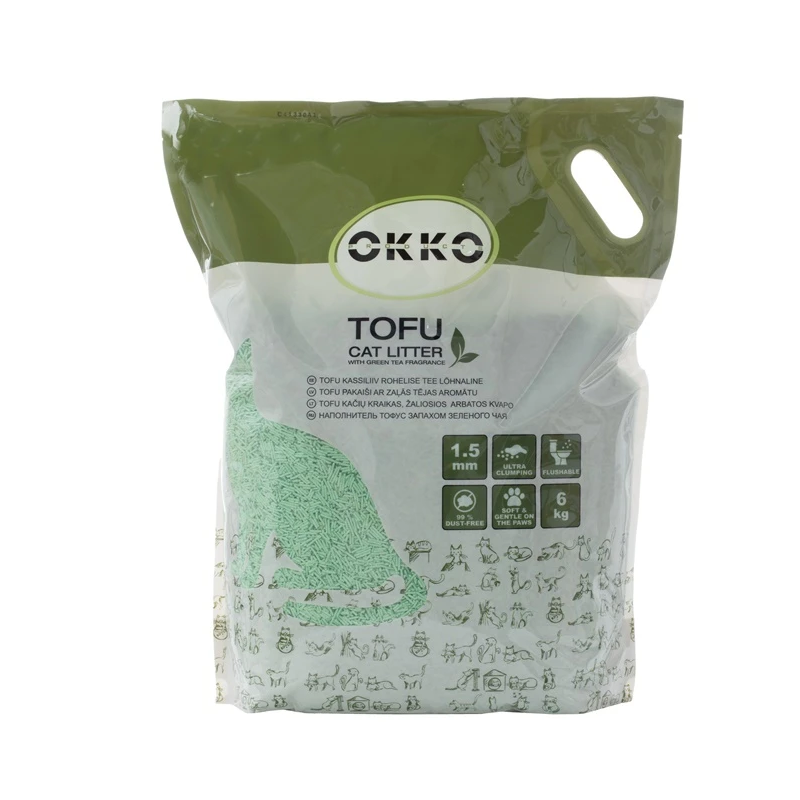 Pakaiši kaķiem tofu zaļās tējas ar. 6kg
