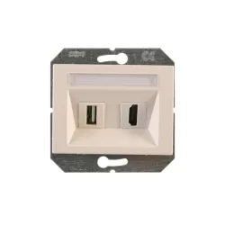 Hdmi un usb kontaktligzda balta xp500