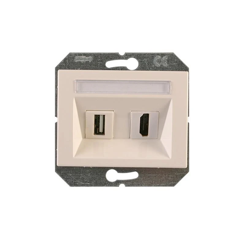 Hdmi un usb kontaktligzda balta xp500