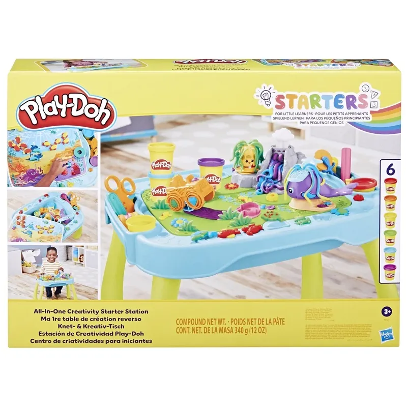 Plastilīna komplekts Hasbro Play-Doh All In One Creativity Starter Station, daudzkrāsaina