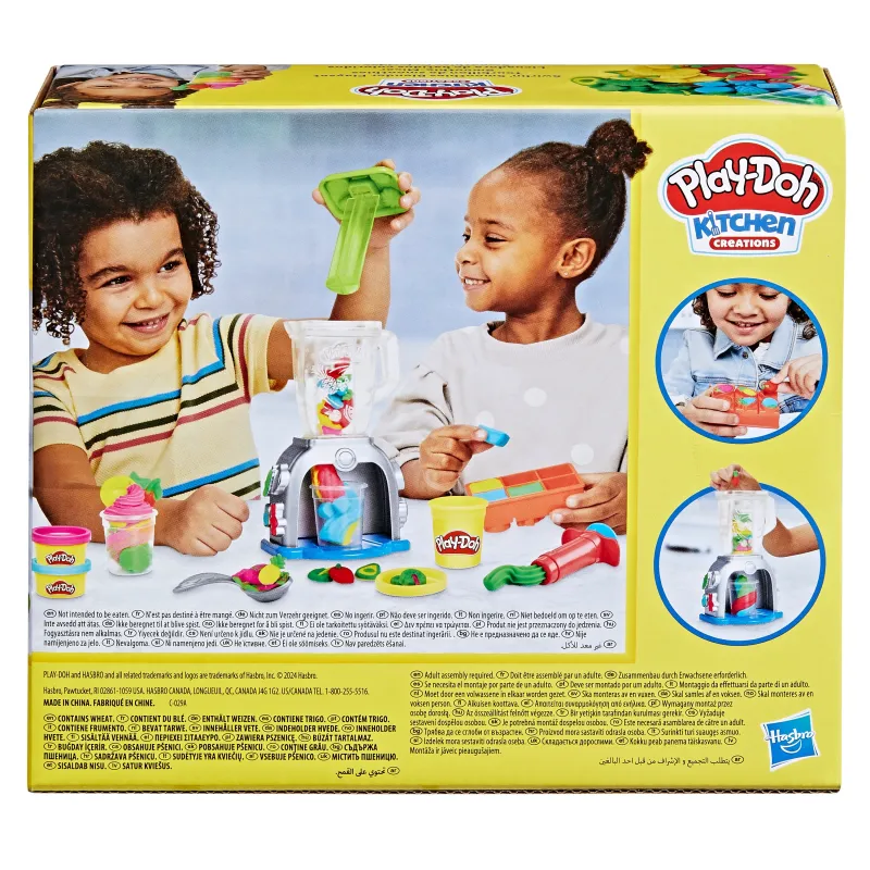 Modelino rinkinys su įrankiais Hasbro Play-Doh Smoothies Blender, įvairių spalvų