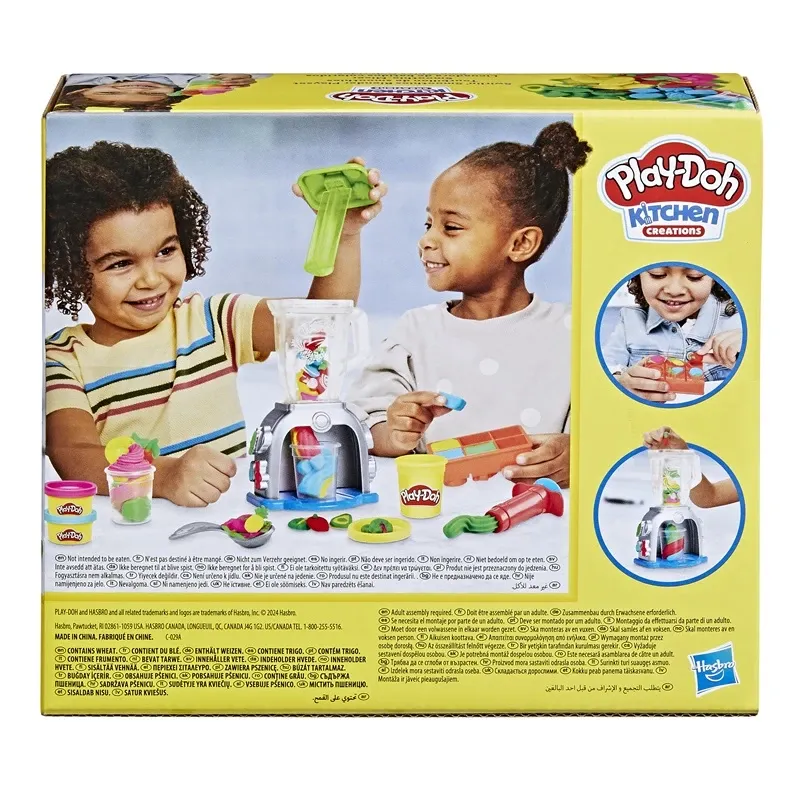 Modelino rinkinys su įrankiais Hasbro Play-Doh Smoothies Blender, įvairių spalvų