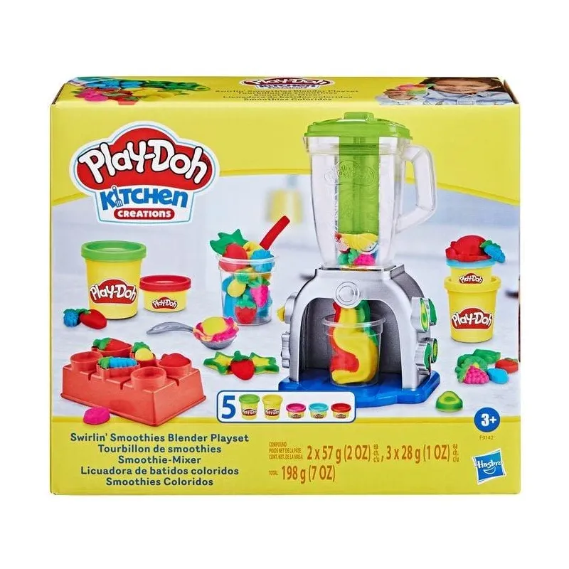 Modelino rinkinys su įrankiais Hasbro Play-Doh Smoothies Blender, įvairių spalvų