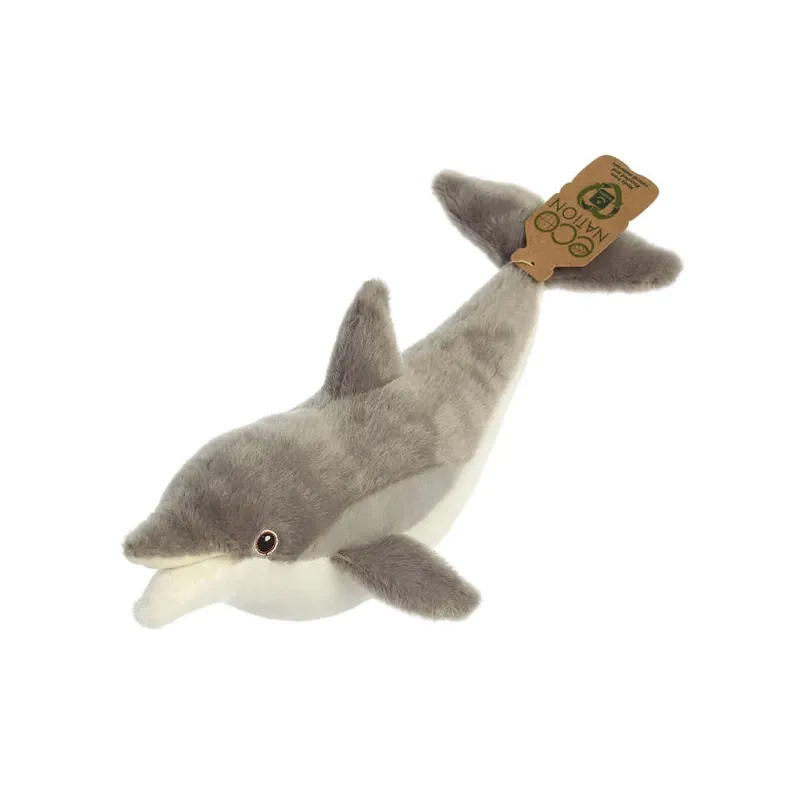 AURORA Eco Nation Plush Dolphin, 38 cm