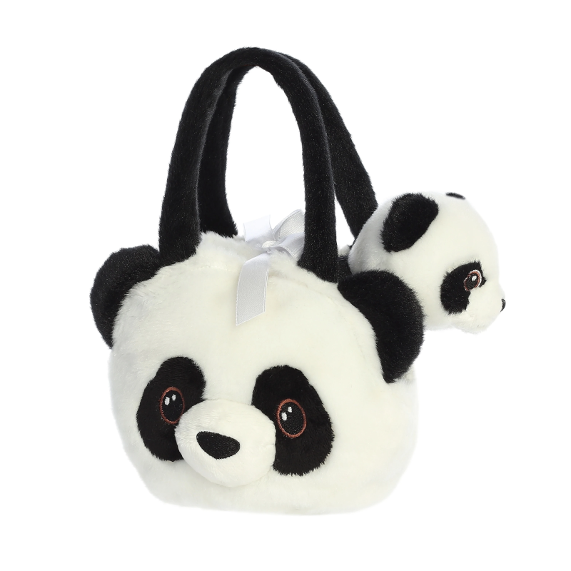 AURORA Fancy Pals plīša rotaļlieta Panda somiņā, 20 cm