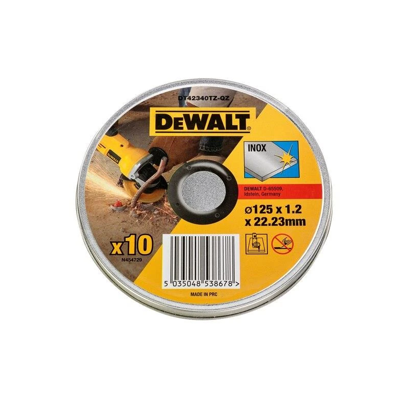Metāla griešanas disks DeWalt 10 gab DT42340TZ-QZ 125 x 1.2mm