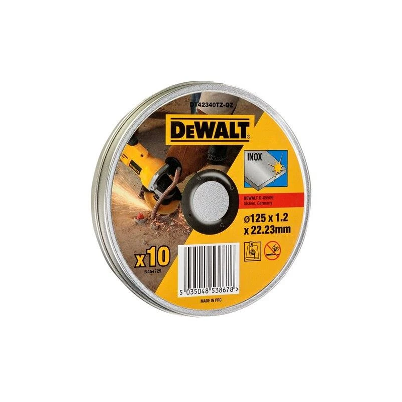 Metāla griešanas disks DeWalt 10 gab DT42340TZ-QZ 125 x 1.2mm