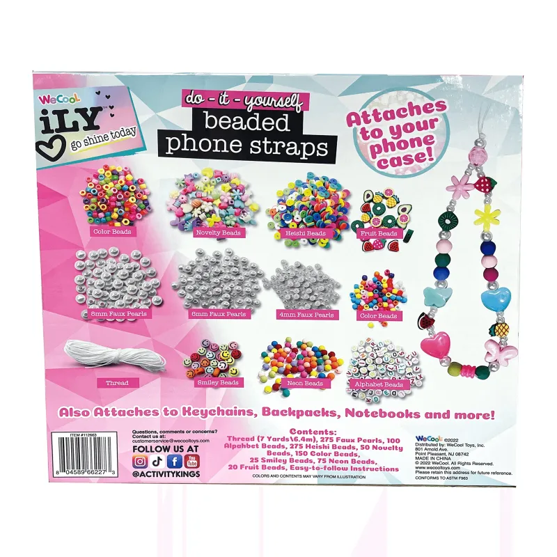 WECOOL DIY set Beaded Phone Straps