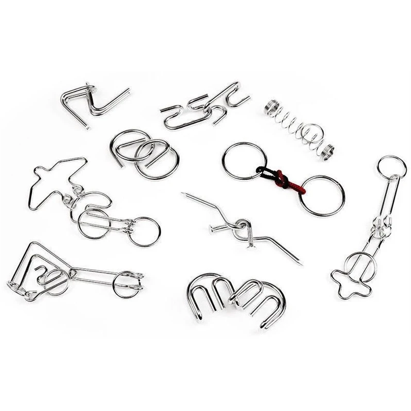 Spēle puzzle and perplexset of 10 metal