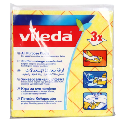 Vileda plaša pielietojuma tīrīšanas drānas, 3 gab.