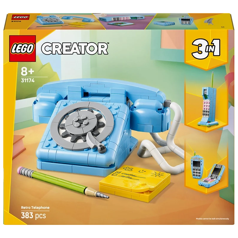 Konstruktorius LEGO Creator 3in1 Retro telefonas 31174, 383 vnt.