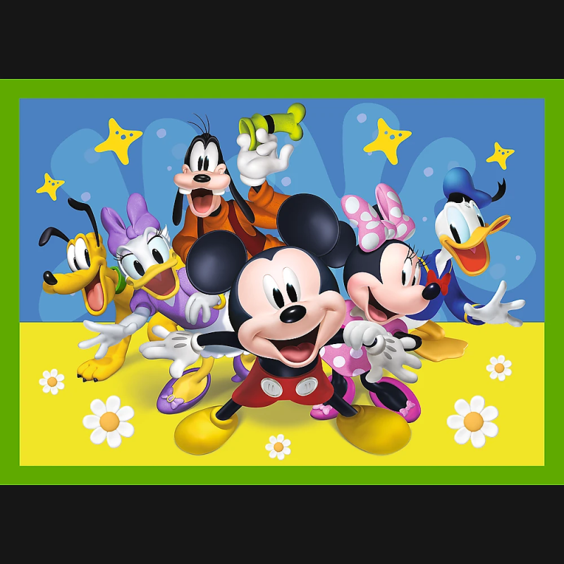 TREFL MICKEY MOUSE Pužļu komplekts 4 in1, 12+15+20+24 gab.