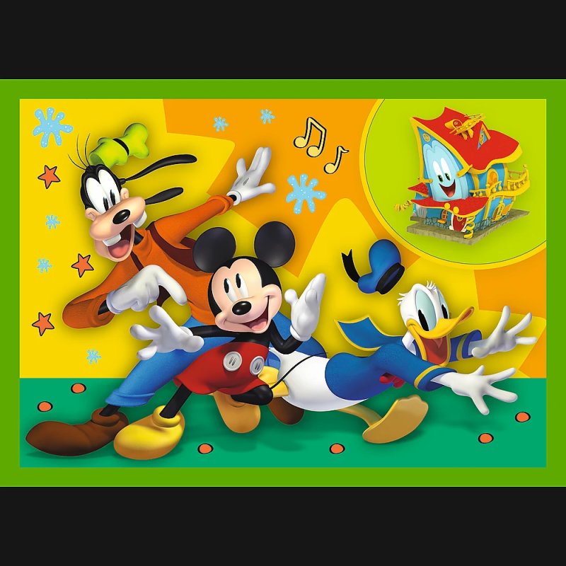 TREFL MICKEY MOUSE Pužļu komplekts 4 in1, 12+15+20+24 gab.