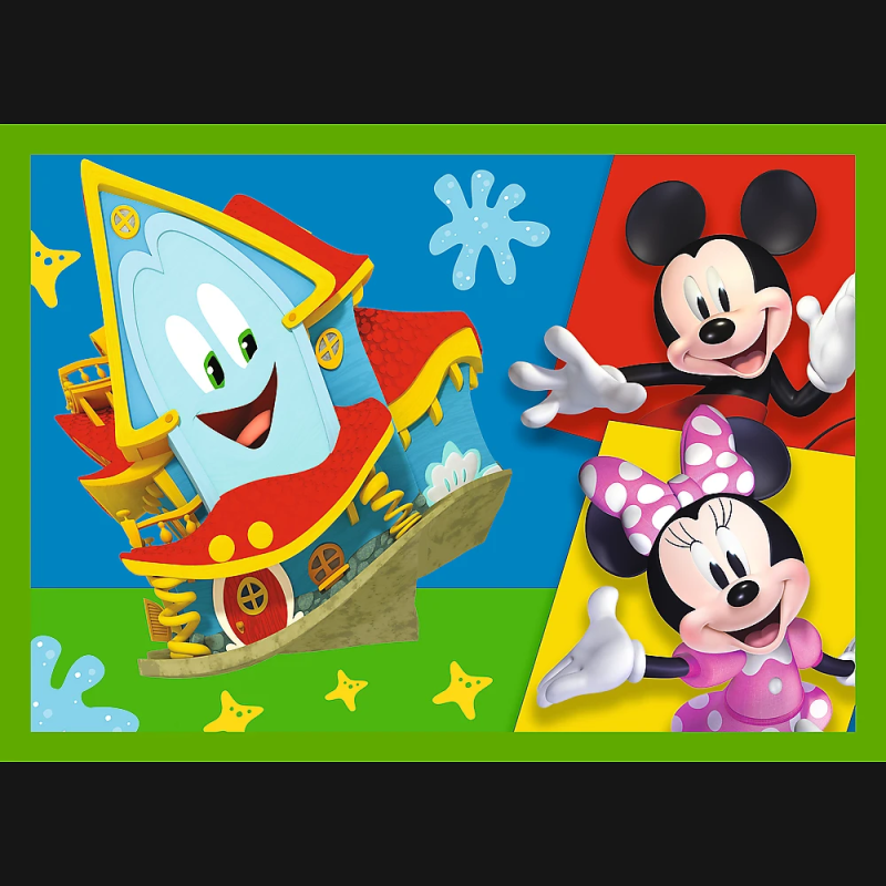 TREFL MICKEY MOUSE Pužļu komplekts 4 in1, 12+15+20+24 gab.