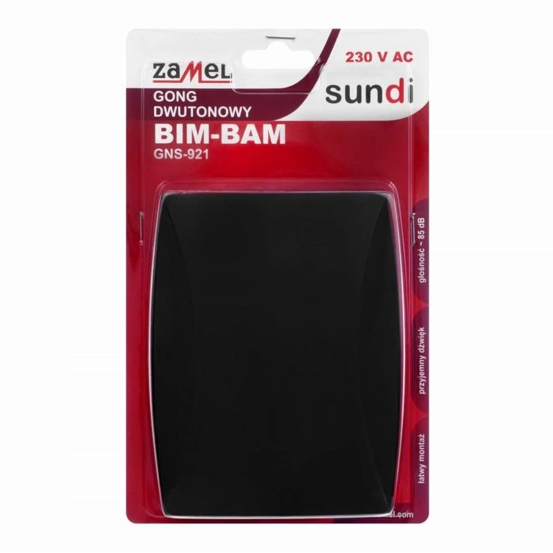 Gongs gns-921 bim-bam 2toņu melns