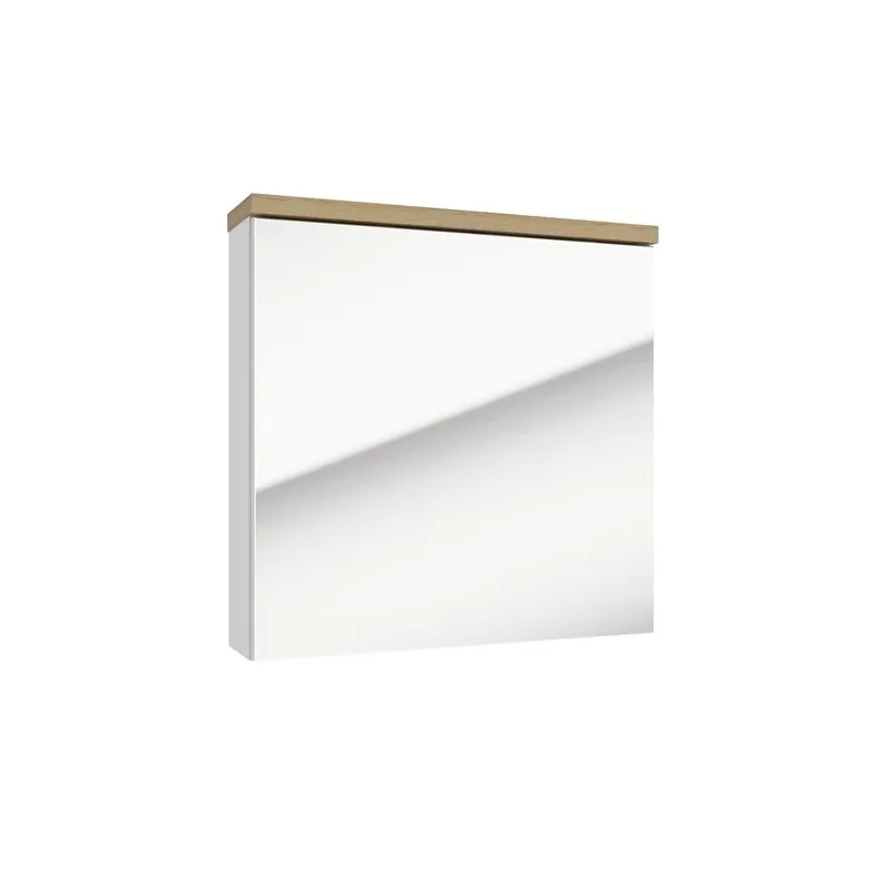 Piekarināms vannas istabas skapis ar spoguli Deftrans Stilla, koka, 15 cm x 60.4 cm x 60 cm