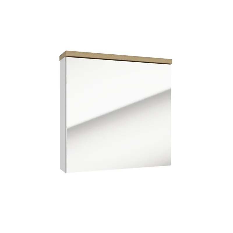 Piekarināms vannas istabas skapis ar spoguli Deftrans Stilla, koka, 15 cm x 60.4 cm x 60 cm