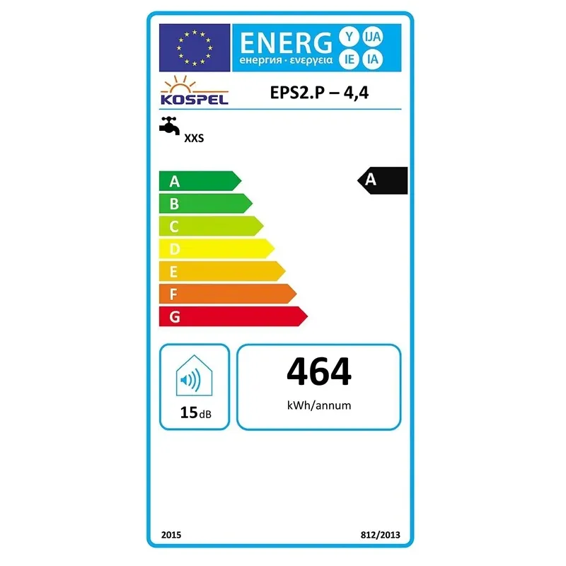 Ūdens sildītājs Kospel EPS2-4,4.P.Prister, balta krās.