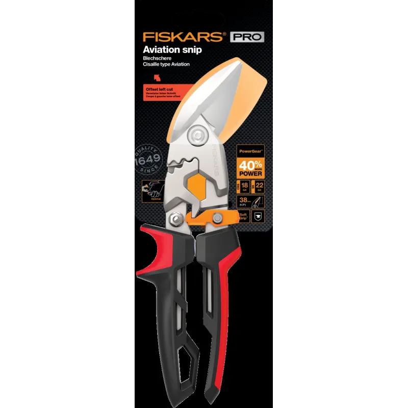 Žirklės Fiskars 1027211, kairinės, 243 mm