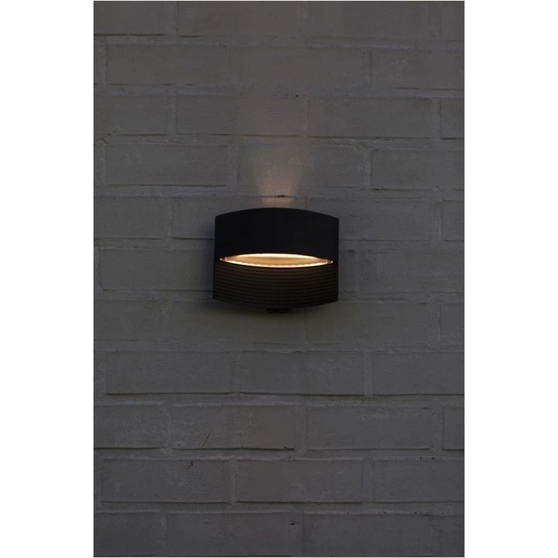 Gaismeklis āra lotus led ip54 melns