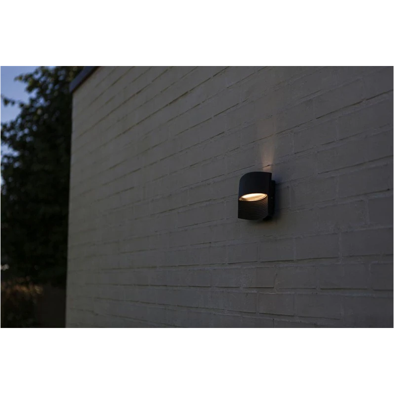 Gaismeklis āra lotus led ip54 melns