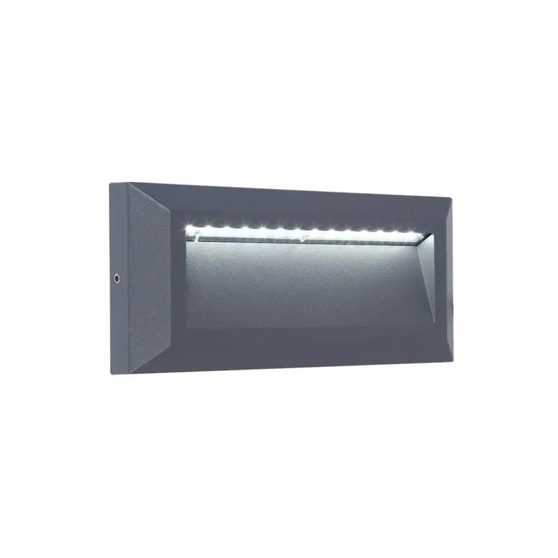 Āra sienas lampa Lutec Helena, 10W, LED, IP54, antracīta krās., 23 cm x 10.1 cm