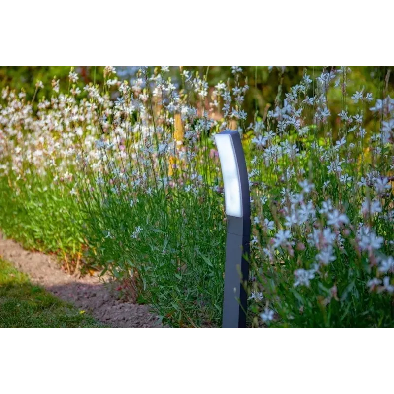 Brīvi stāvošs āra gaismeklis Lutec Kira, 18W, LED, IP54, antracīta krās., 11.4 cm x 74 cm