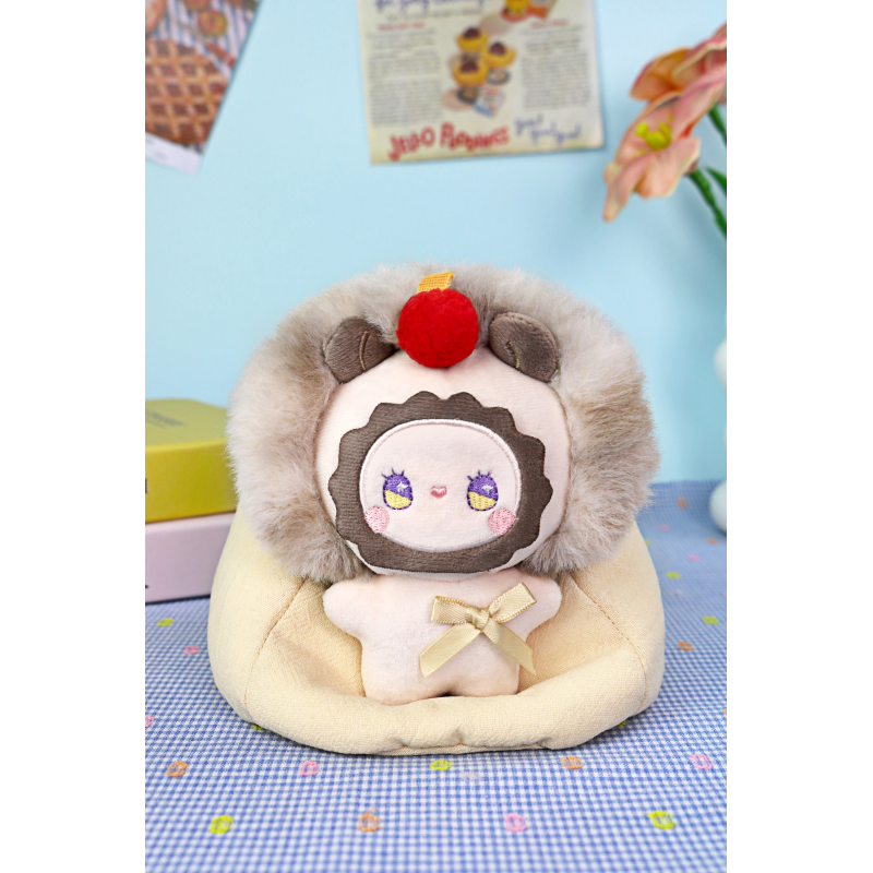 LOVELY EMMA Plīša atslēgu piekariņš, slēgtā iepakojumā - Fuzzy Family Squishy Series