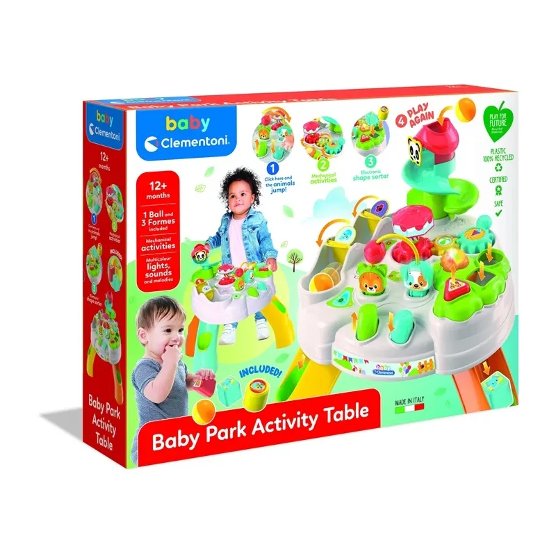 Bērnu spēļu galds Clementoni Baby Park Activity Table, 12.5 cm, daudzkrāsaina