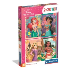 Dėlionė 2in1 Clementoni Disney Princess 24092, 27 cm x 18.5 cm, 40 vnt.