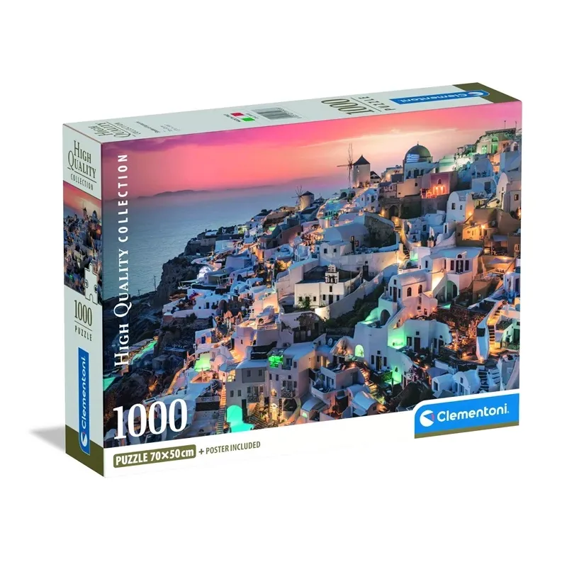 Puzle Clementoni Santorini 39933, 70 cm x 50 cm, 1000 gab.