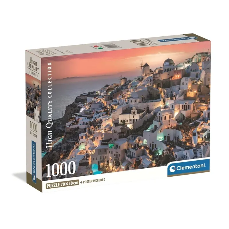 Pusle Clementoni Santorini 39933, 70 cm x 50 cm, 1000 tk