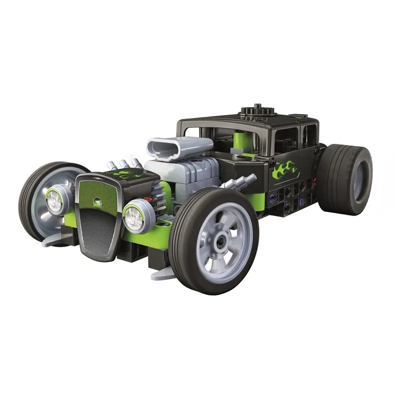 Konstruktorius Clementoni Karštas rodas ir lenktynių sunkvežimis 75076BL