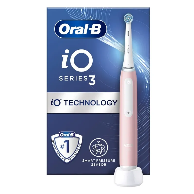 Elektrinis dantų šepetėlis Oral-B iO Series 3, rožinė sp.