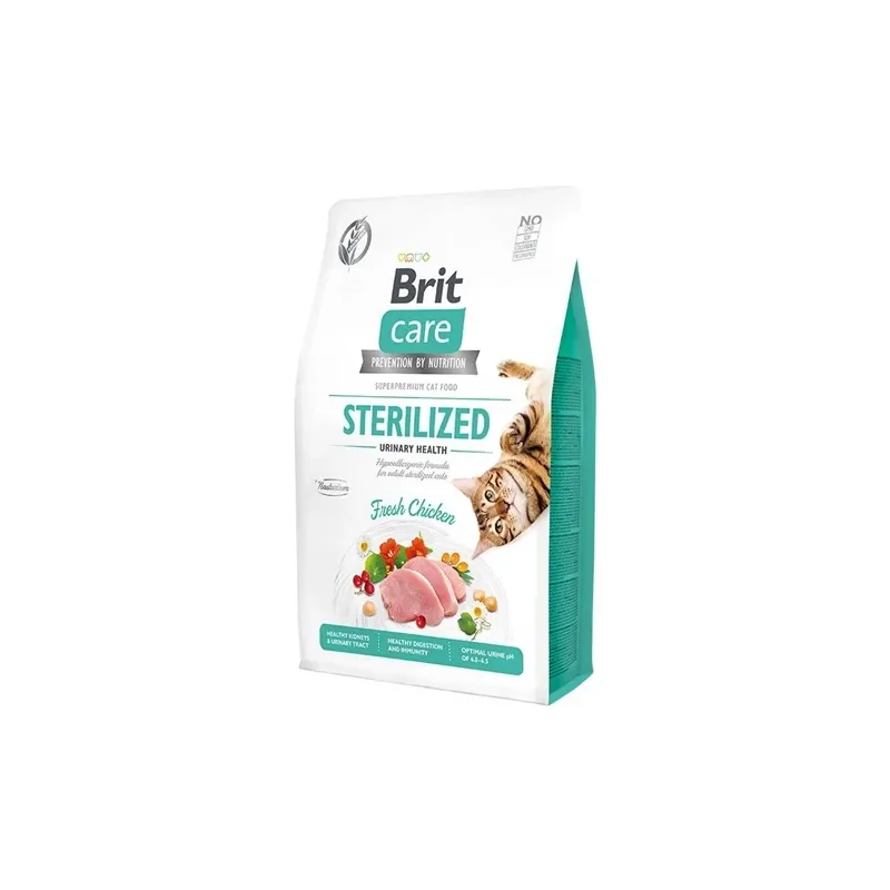 Kuiv kassitoit Brit Care Sterilized Urinary Health Fresh Chicken, kanaliha, 2 kg