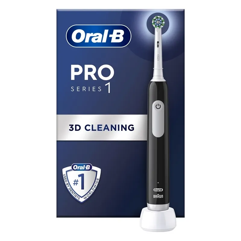 Elektrinis dantų šepetėlis Oral-B Pro Series 1 D305.513.3, juoda sp.